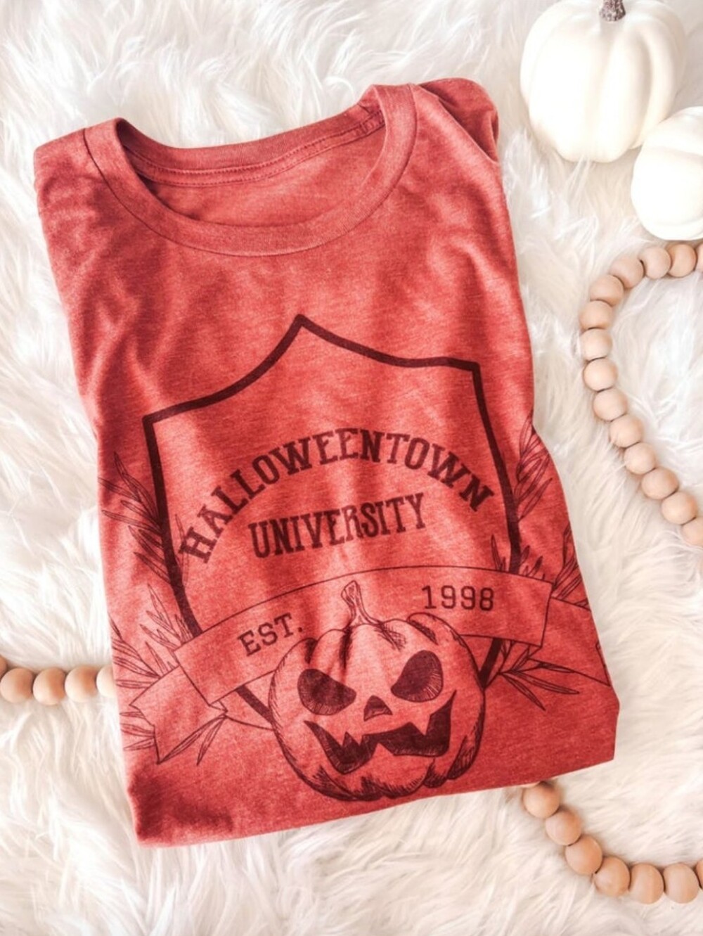 GUC Bella Canvas “Halloweentown🎃 Univ. EST. ‘98 Graphic Tee” Heather Brick🧱 XL